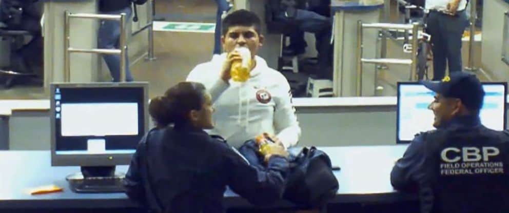 Border patrol officers make teenager drink liquid meth