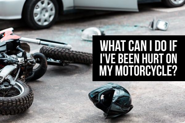 Motorcycle wreck involving a car
