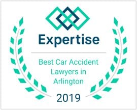 2019 Best Car Accident Lawyers in Arlington badge from Expertise