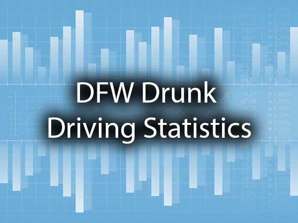 A graph with the words, "DFW drunk driving statistics."