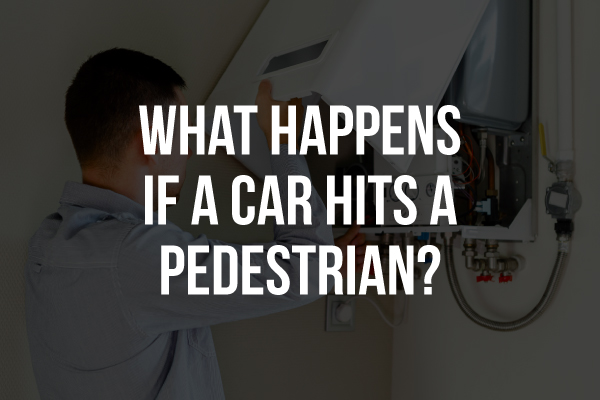 A doctor looking at an x-ray machine with the words, "what happens if a car hits a pedestrian?"
